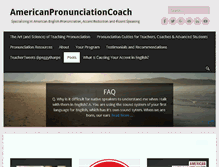 Tablet Screenshot of americanpronunciationcoach.com